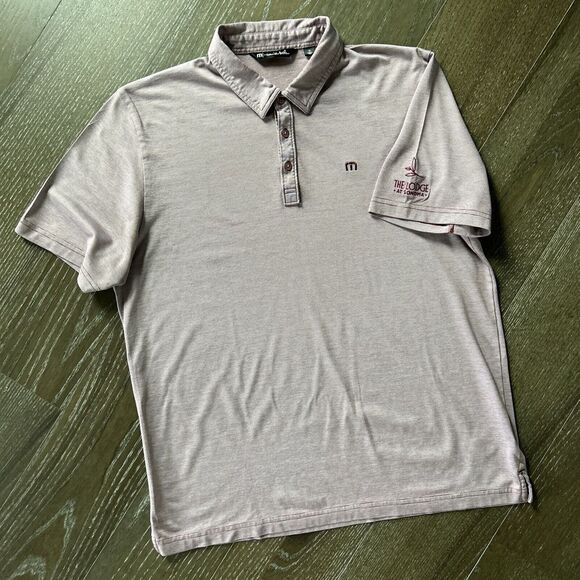 Travis Mathew Polo Shirt Men's XL Maroon Golf Performance - Picture 3 of 8